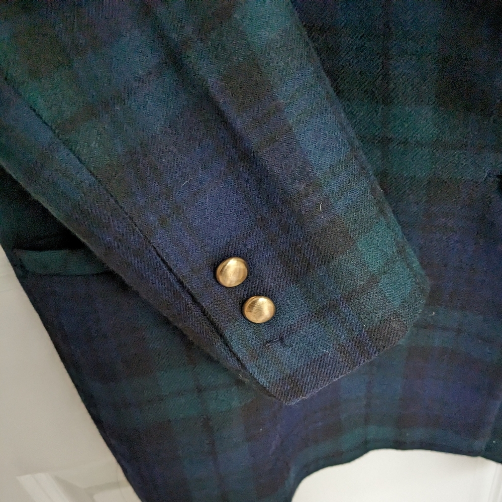 Gorgeous Tartan Plaid Blazer - vintage size 12 - Picture 6 of 14